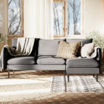 Nurgadiivan POSH P BLACK teras (et91) must Elutoamööbel Homewell 12