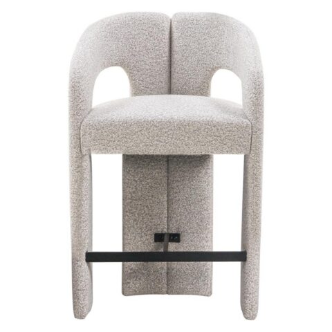 Polsterdatud taburet JOEL hallikasbeež POLSTER