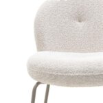 Polsterdatud tool MIRANDO helebeež ümarad vormid Söögilauatoolid, taburetid, pingid Homewell 14