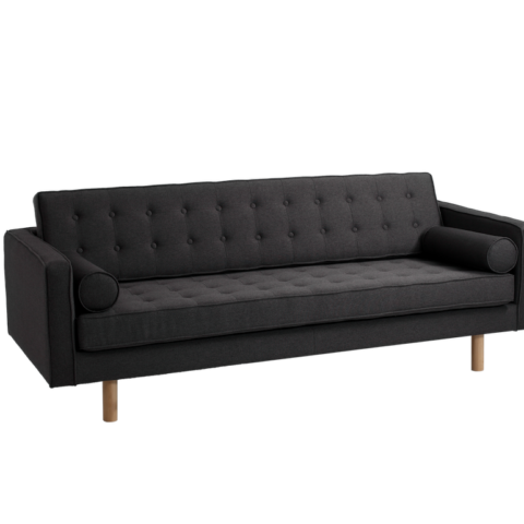 3kohaline diivan TOPIC WOOD Süsinik (et95) Naturaalne Diivanid