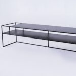 TV-alus RTV laud SENSO FLOWER metall 170×45 L must Elutoamööbel Homewell 8