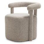 Polsterdatud tugitool NOLAN hall ümarad kujundid Elutoamööbel Homewell 10