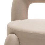 Tugitool LUCCA helebeež samet ümarad vormid Elutoamööbel Homewell 12