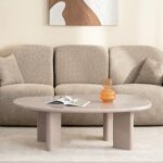 Kohvilaud 130 cm NADIN beež läikiv Elutoamööbel Homewell 10