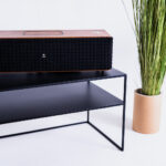 TV-alus RTV laud SENSO FLOWER metall 120×45 L must Elutoamööbel Homewell 8