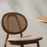 Puidust tool Viini kootud kangaga SUMBA rotang samet naturaalne/helepruun MIMM – 2 tk Söögilauatoolid, taburetid, pingid Homewell 13