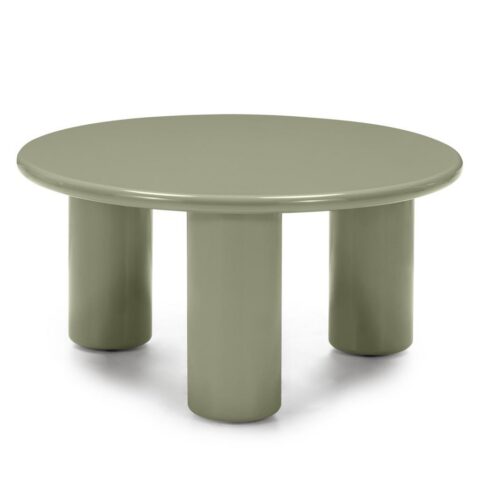 Kohvilaud 80cm LECREL oliivroheline läikiv Elutoamööbel