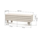 TV-alus LUEL sooneline beež ümarad kujundid Elutoamööbel Homewell 16