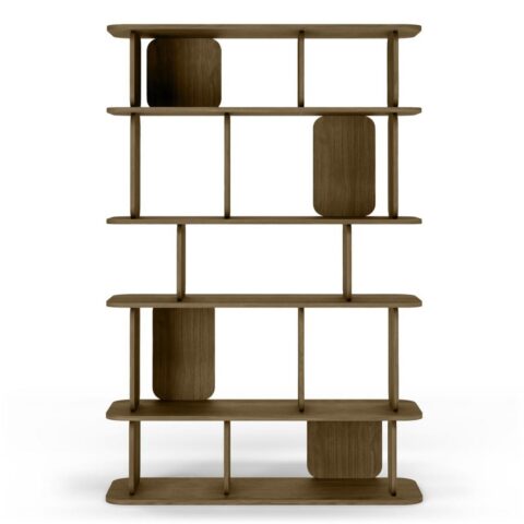 Kõrge ümar riiul SALA espressopruun Mööbel