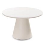 Söögilaud ADEL 120 cm ümmargune ecru mikrotsement Söögilauad Homewell 8