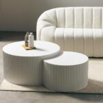 Kohvilaua komplekt ZOE sooneline valge Mööbel Homewell 10