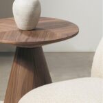 Kohvilaud Ümmargune abilaud 60 cm OREZ pähklipuu Elutoamööbel Homewell 12