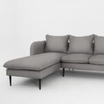 Nurgadiivan POSH L BLACK teras(et91) must Elutoamööbel Homewell 14