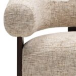 Tugitool Monique beežhall/pähklipuu ümarad vormid Elutoamööbel Homewell 14