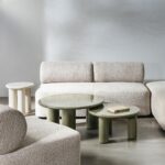 Kohvilaud 60cm LECREL oliivroheline läikiv Elutoamööbel Homewell 9