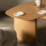 Söögilaud 200 cm MARIS ovaalne naturaalne tammevineer Söögilauad Homewell 12