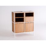 Riiul SKAP 2R2 MIX valge Elutoamööbel Homewell 4