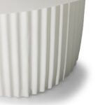 Kohvilaud 70 cm RIGATO ümmargune valge sooneline Elutoamööbel Homewell 11