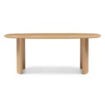 Söögilaud 200 cm MARIS ovaalne naturaalne tammevineer Söögilauad Homewell 9