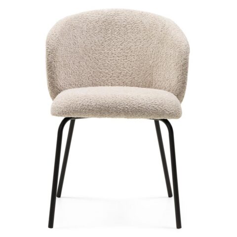 Söögitool LUEUR beežid/mustad jalad minimaalne kogus – 4 tk Söögilauatoolid, taburetid, pingid