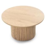 Kohvilaud 80 cm UNANIME ümmargune liistudega tamm Elutoamööbel Homewell 13