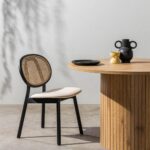 Söögilaud 120 cm UNANIME ümmargune liistudega tamm Söögilauad Homewell 9