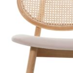 Puidust tool Viini kootud kangaga SUMBA rotang samet naturaalne/helepruun MIMM – 2 tk Söögilauatoolid, taburetid, pingid Homewell 12