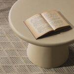 Kohvilaud 60 cm MESTRE ümmargune beež mikrotsement Elutoamööbel Homewell 12