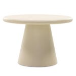 Kohvilaud 60 cm MESTRE ümmargune beež mikrotsement Elutoamööbel Homewell 8
