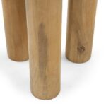 Kohvilaud Abilaud 50 cm LUNGO ümmargune mangopuit ümarad kujundid Elutoamööbel Homewell 16