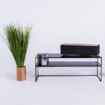 TV-alus RTV laud SENSO FLOWER metall 120×45 L must Elutoamööbel Homewell 12