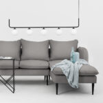 Nurgadiivan POSH P BLACK teras (et91) must Elutoamööbel Homewell 18