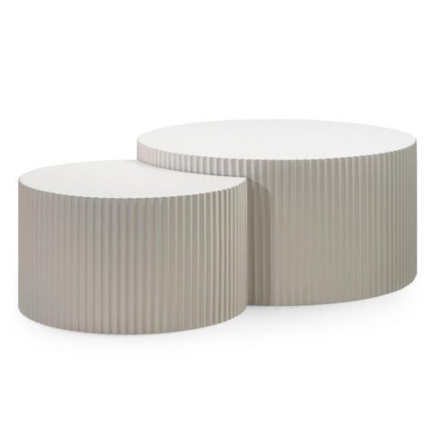 Kohvilaua komplekt ZEO soontega hallikasbeež Mööbel