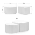 Kohvilaua komplekt ZOE sooneline valge Mööbel Homewell 11