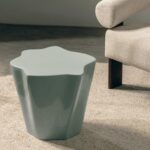 Kohvilaud Abilaud 49 cm FIOR salveihall läikiv ümarad kujundid Elutoamööbel Homewell 9