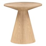 Kohvilaud Abilaud ORB 60 cm ümmargune naturaalne tammevineer Elutoamööbel Homewell 14