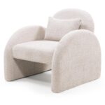 Tugitool JADA helebeež ümar Elutoamööbel Homewell 11