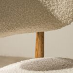 Polsterdatud tool MIA valge buklee/tamm Söögilauatoolid, taburetid, pingid Homewell 10