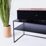 TV-alus RTV laud SENSO FLOWER metall 120×45 P must Elutoamööbel Homewell 12