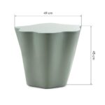 Kohvilaud Abilaud 49 cm FIOR salveihall läikiv ümarad kujundid Elutoamööbel Homewell 13