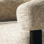 Tugitool Monique beežhall/pähklipuu ümarad vormid Elutoamööbel Homewell 15