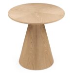 Kohvilaud Abilaud ORB 60 cm ümmargune naturaalne tammevineer Elutoamööbel Homewell 8