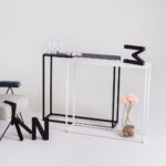 Konsoollaud Konsool JULITA METAL 921F valge Elutoamööbel Homewell 8