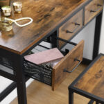 Meigilaud 90x40x137.5cm antiik, must Meigilauad