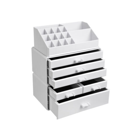 Meigi organiseerija 23.8×15.3×29.6cm valge Kosmeetikakohvrid