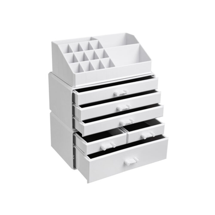 Meigi organiseerija 23.8×15.3×29.6cm valge Kosmeetikakohvrid