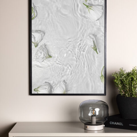 Valgete rooside plakat Siseruumid Homewell