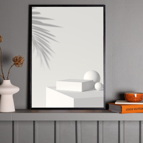 Valge kasti plakat Siseruumid Homewell