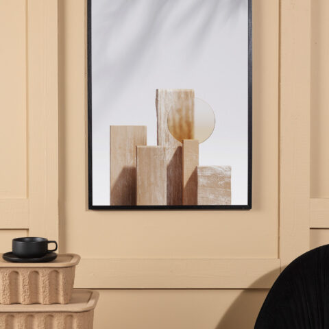 Puitplokkide plakat Siseruumid Homewell