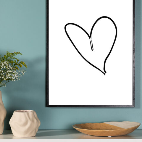 Südame plakat Siseruumid Homewell